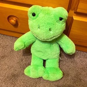 Build a Bear green spring 16” frog frog stuffed animal